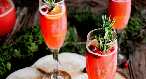 Cranberry Orange Mimosa Mocktail