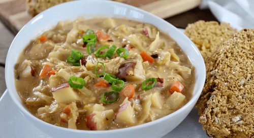 Colcannon Soup and Irish Soda Bread